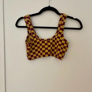 ARQ checkered bra